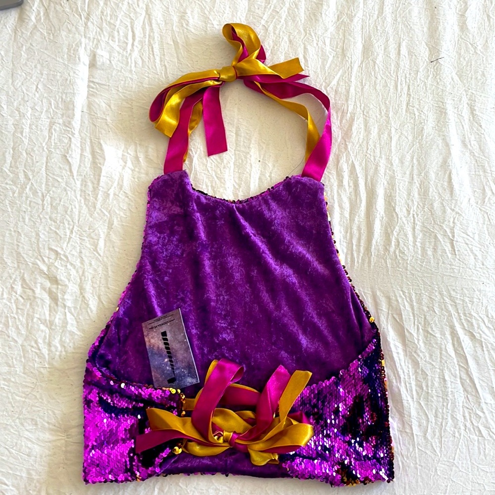 Purple & Yellow Rave Top - Picture 2 of 2